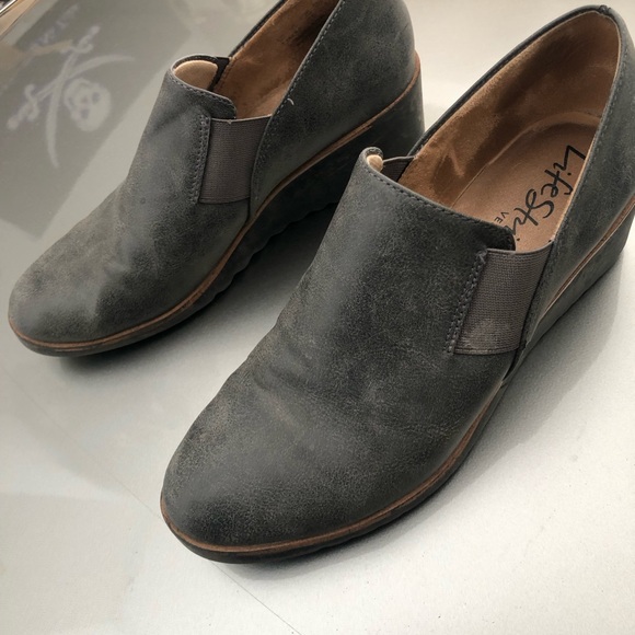 Life Stride gray wedges - Picture 2 of 3